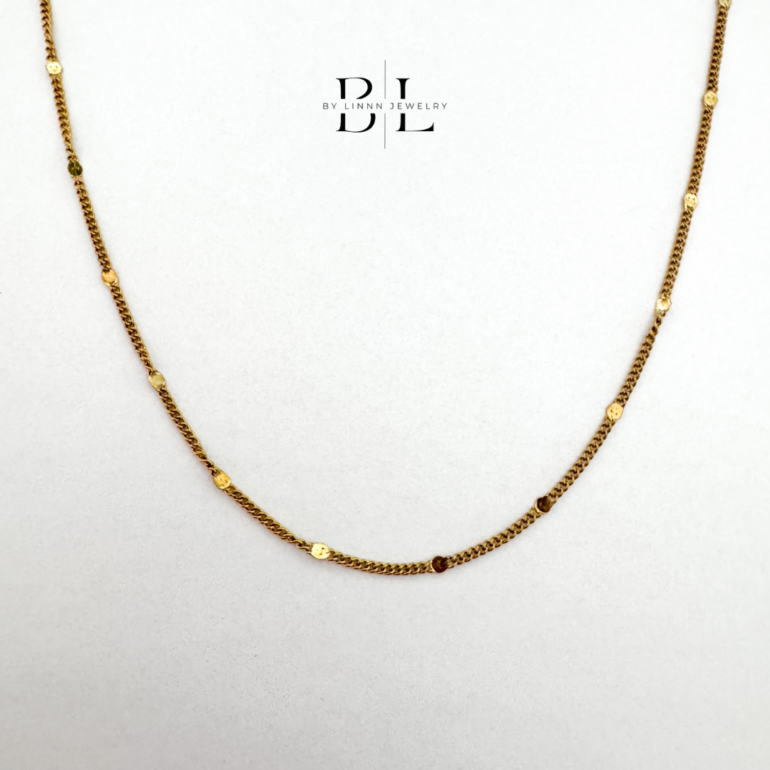 Flat coin ketting