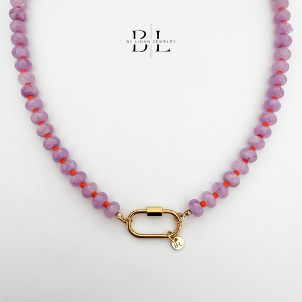 Lilac-orange Le Vive ketting