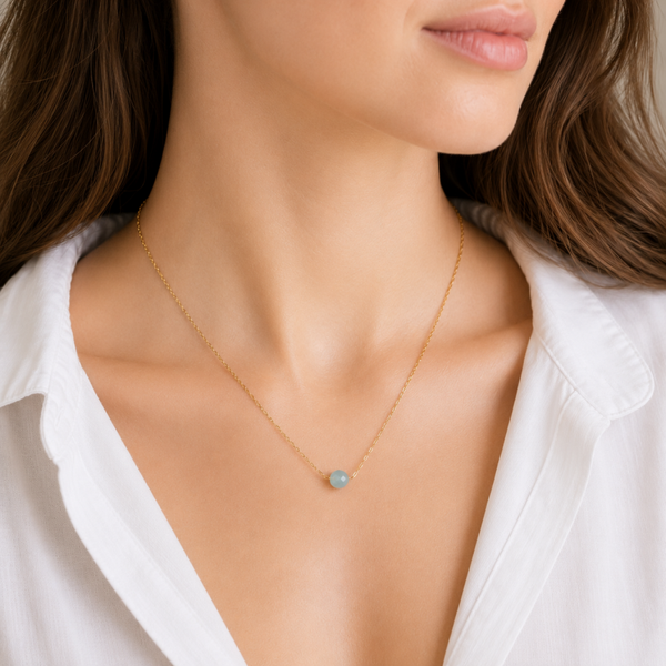 Aurea Ketting – Aquamarijn