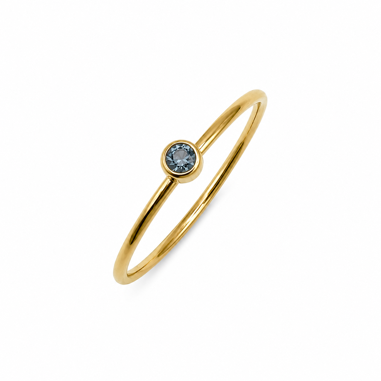 Classic Birthstone Ring – Maart