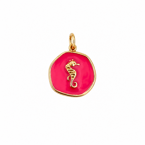 Pink seahorse bedel