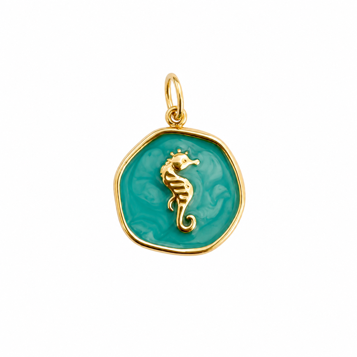 turquoise seahorse bedel