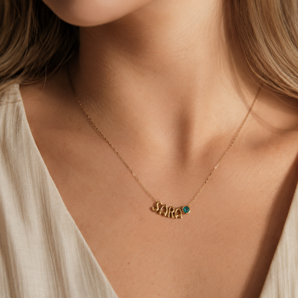 Bubble Naam ketting