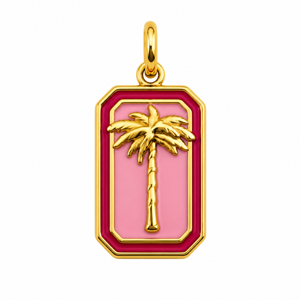 Pink palm tree bedel