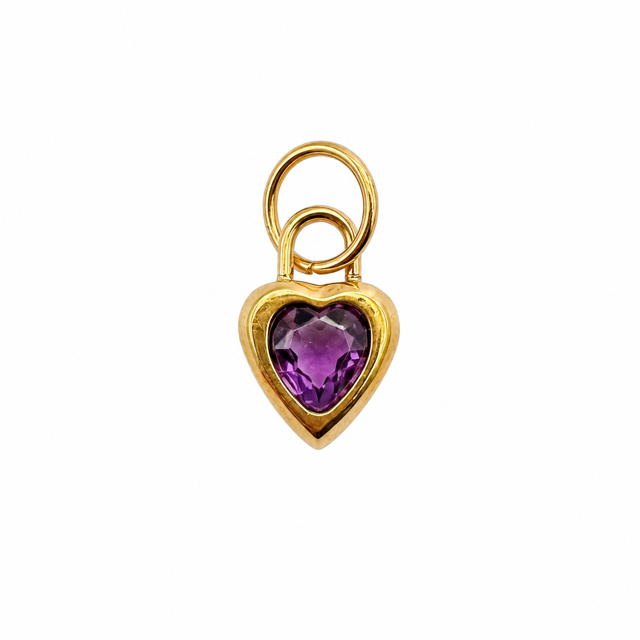 Heart Birthstone bedel – Februari