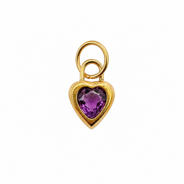 Heart Birthstone bedel – Februari