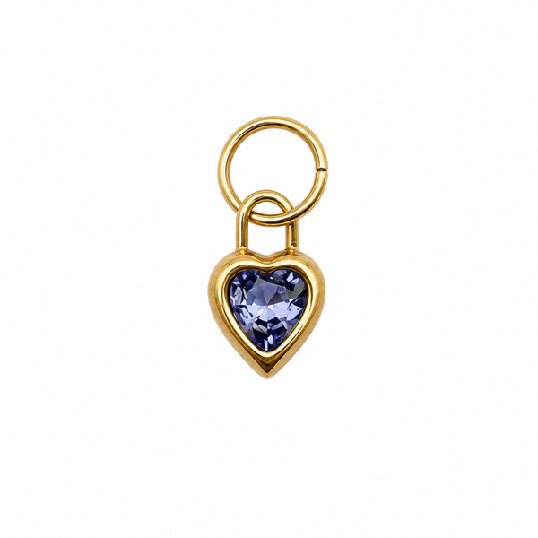 Heart Birthstone bedel – Juni