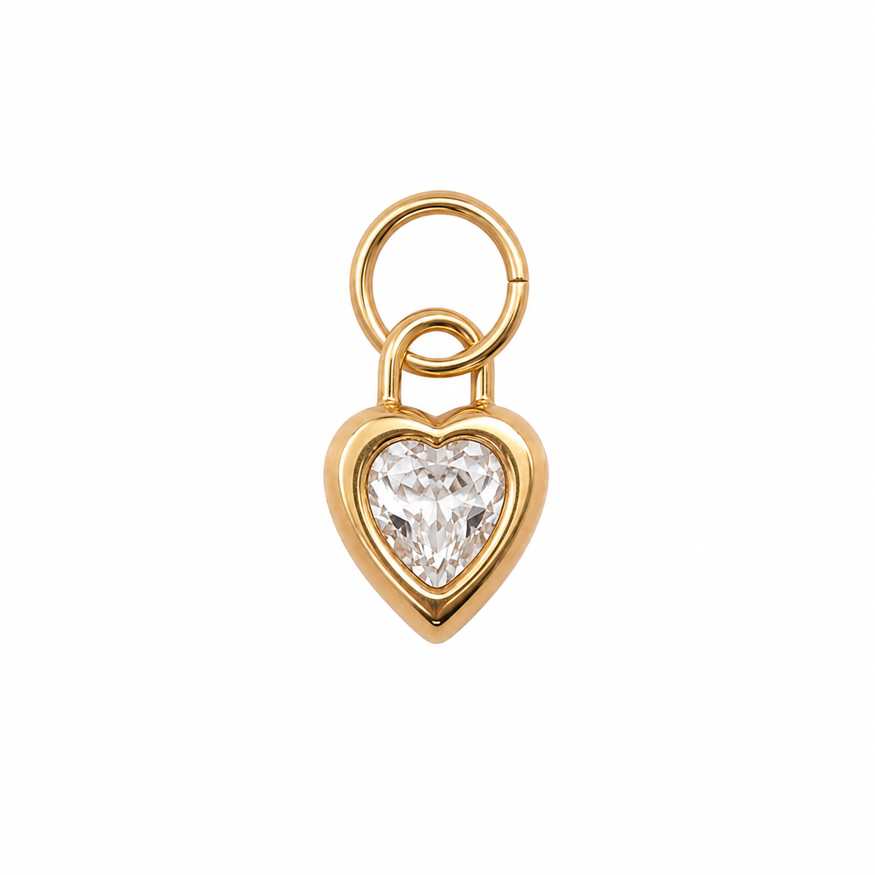 Heart Birthstone bedel – April