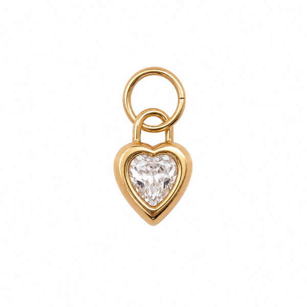 Heart Birthstone bedel – April