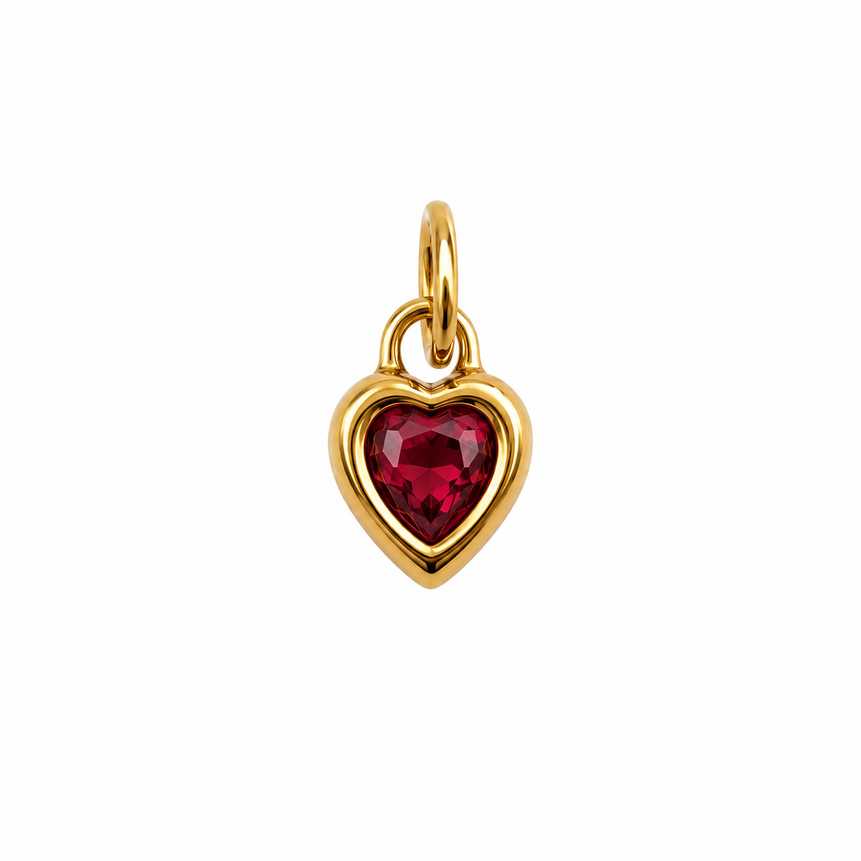 Heart Birthstone bedel – Januari