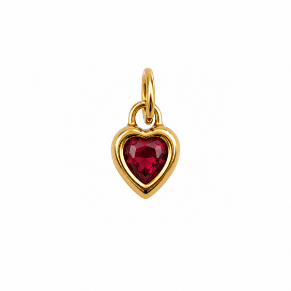 Heart Birthstone bedel – Januari