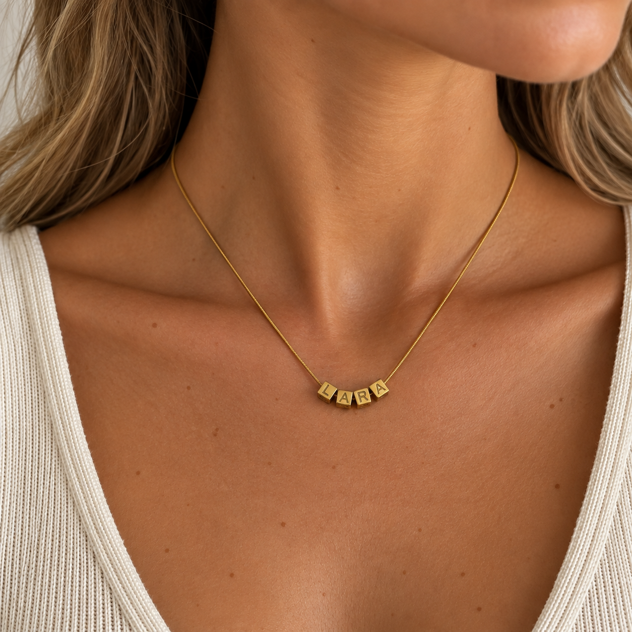 Cubes Name Ketting
