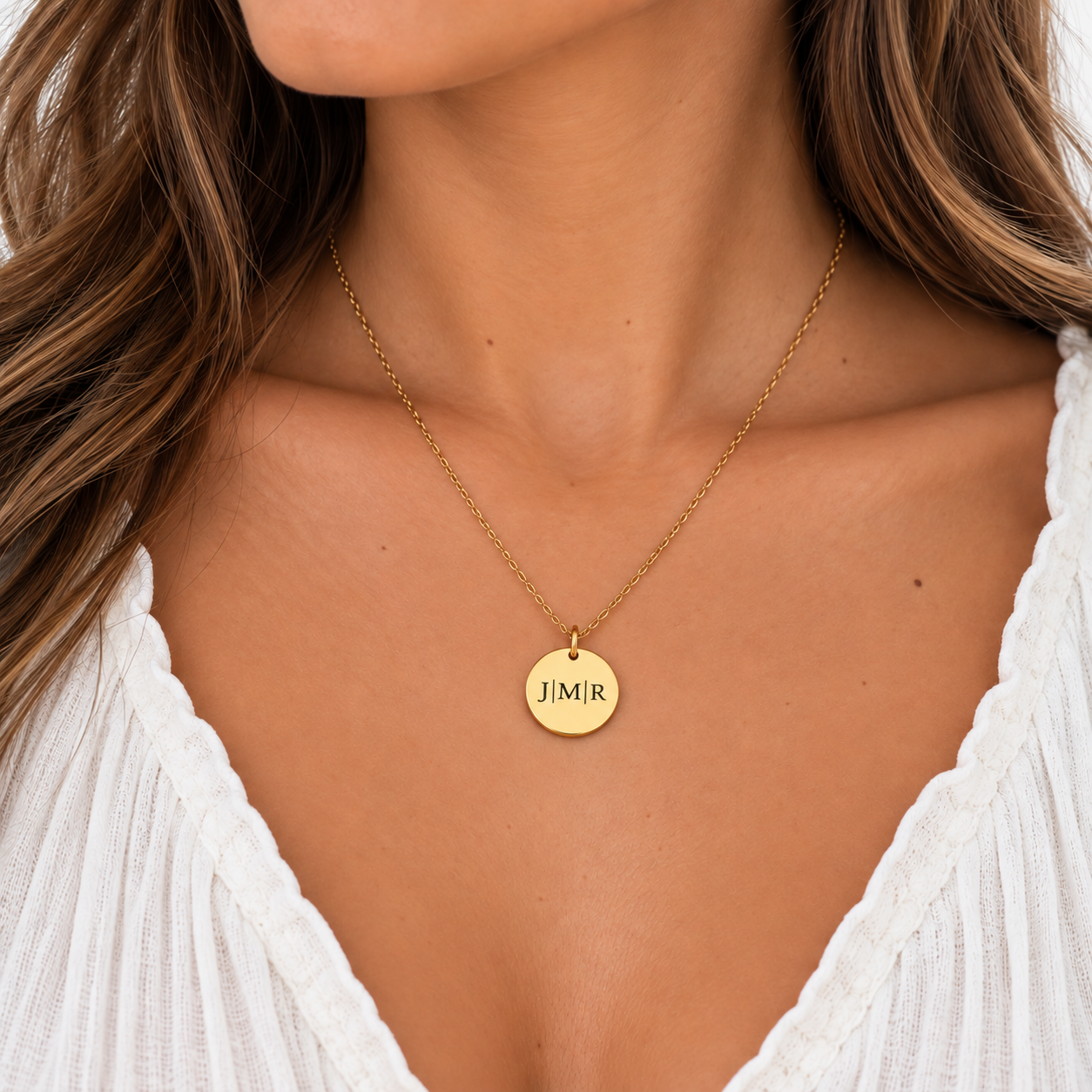 Initial Coin Ketting 3 initials