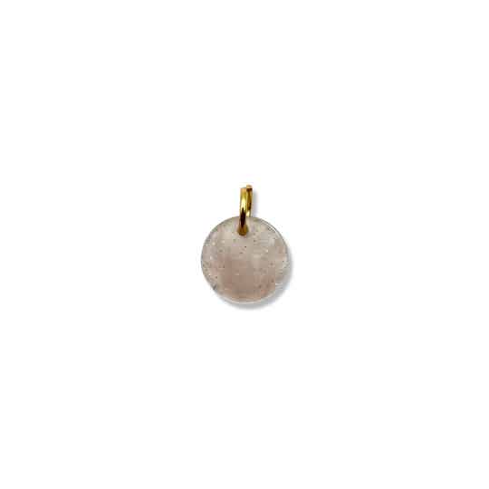 DYO resin tag bedel lichtroze