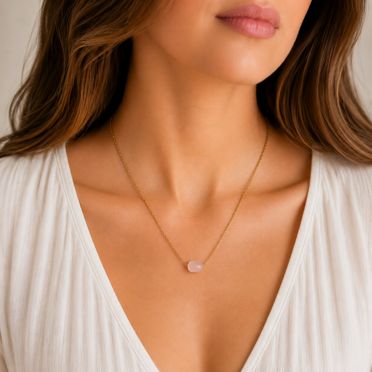Aurea Ketting – Rozenkwarts