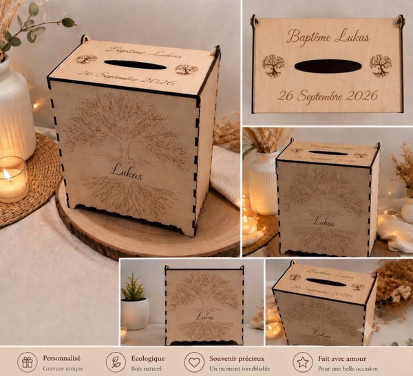Urne en bois
