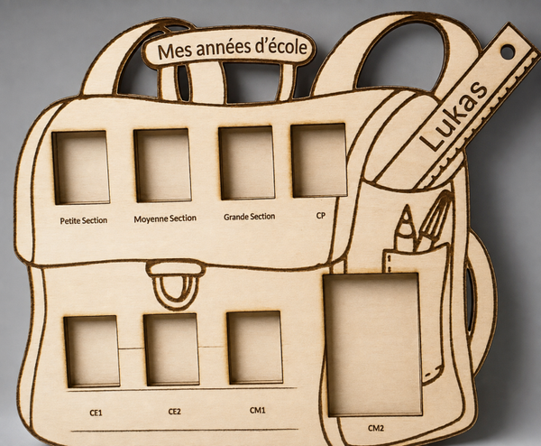 Cadre cartable Mes années d"écoles