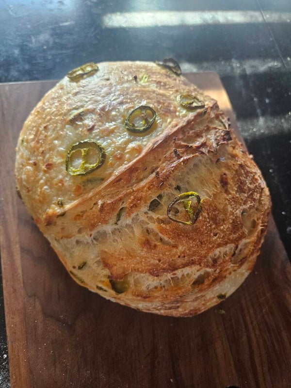 Jalapeno Chedder Sourdough Loaf