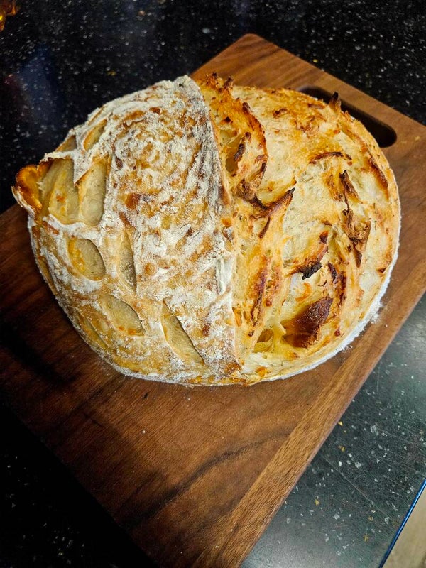 Garlic Mozzarella Sourdough Loaf