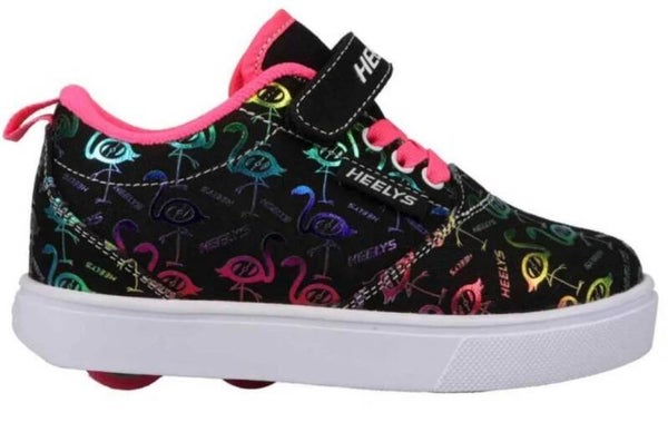 HEELYS Pro 20X2 Black Pink Rainbow 4Y