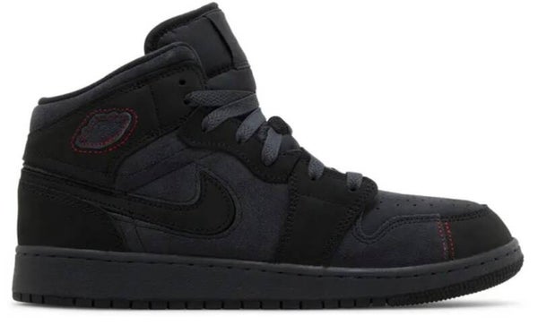 Jordan 1 Mid SE Craft Dark Smoke Red 7Y