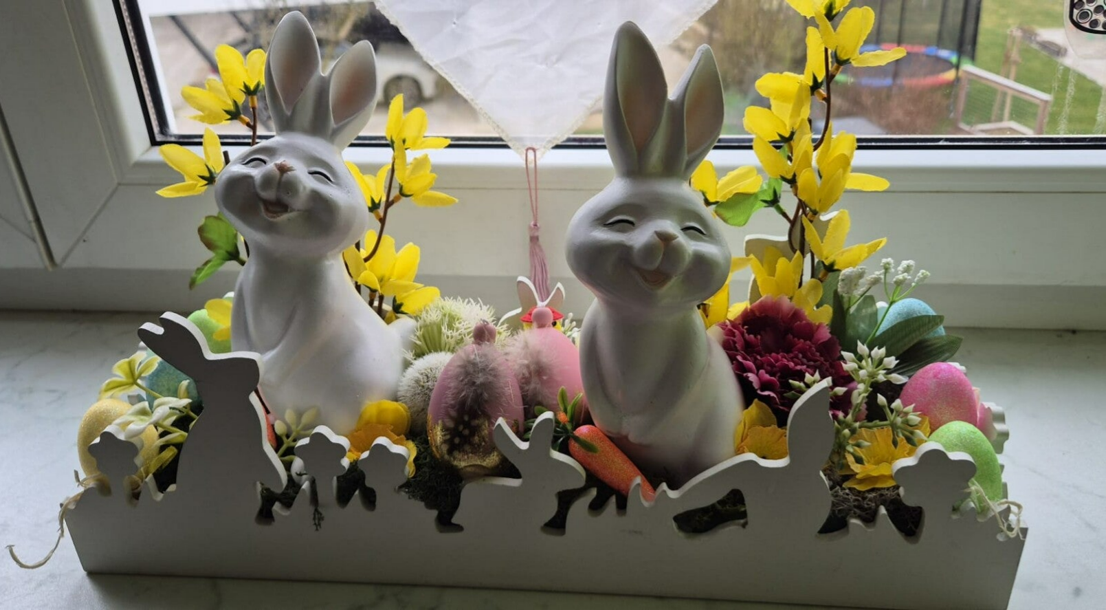 Osterhäschen Duo - Dekobrett