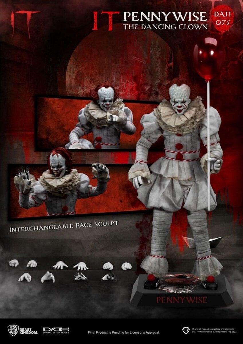 Pennywise Dynamic Action Heroes Actiefiguur - It - Beast Kingdom