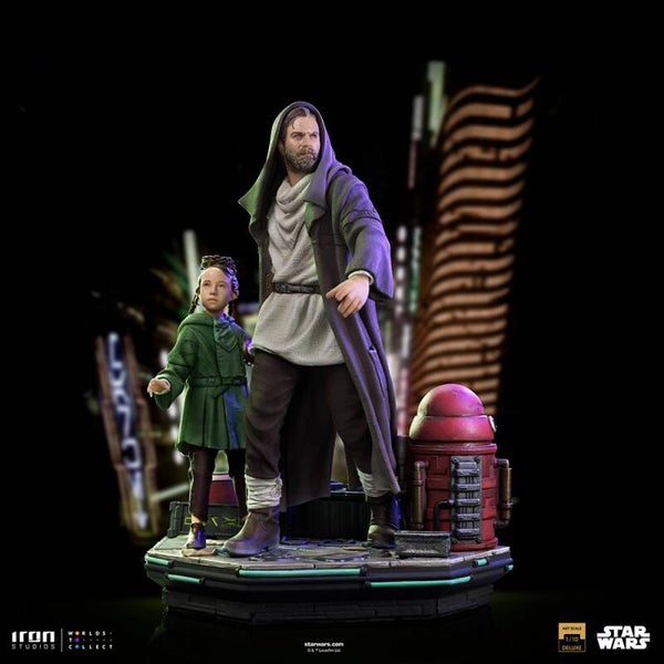 Obi-Wan Kenobi & Young Leia Deluxe Art Scale 1/10 Statue - Iron Studios
