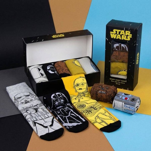 5 Paar Sokken Geschenkset (38-45) - Star Wars - Cerda