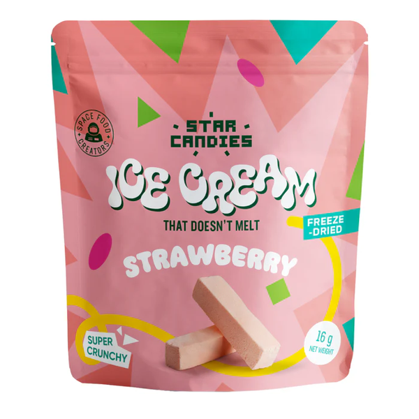 Star Candies Freeze-Dried Ice Cream Strawberry - 16 g
