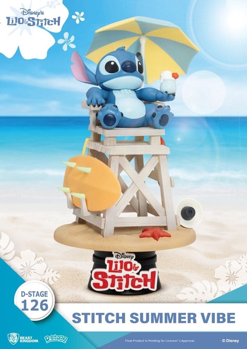 Stitch Summer Vibe Diorama - Lilo & Stitch - Disney - D-Stage - Beast Kingdom