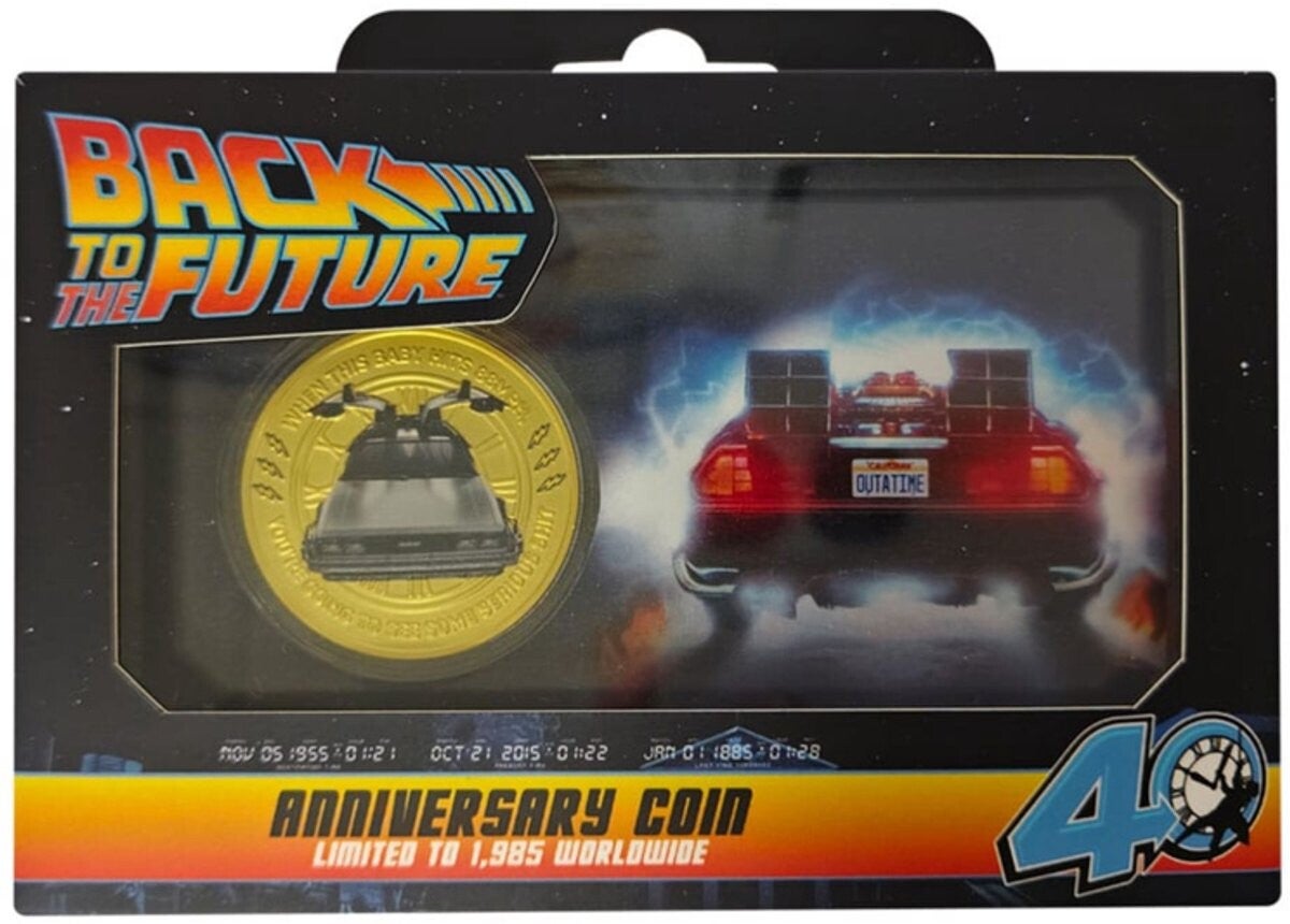 Back To The Future 40th Anniversary Presentation Coin - Fanattik