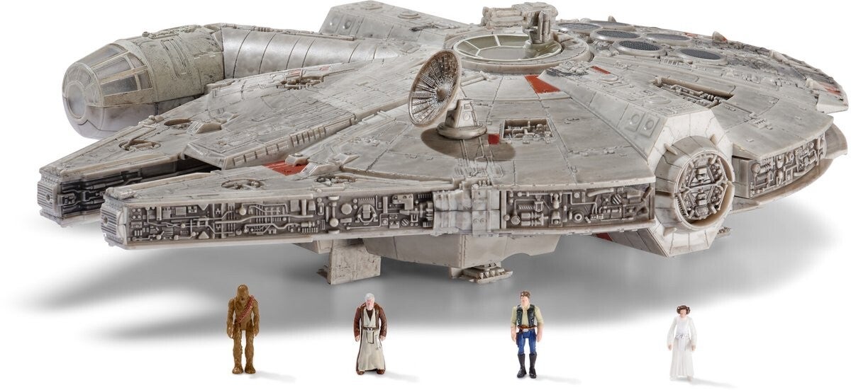 Millennium Falcon (Launch Edition) met figuren - Micro Galaxy Squadron - Star Wars - Jazwares