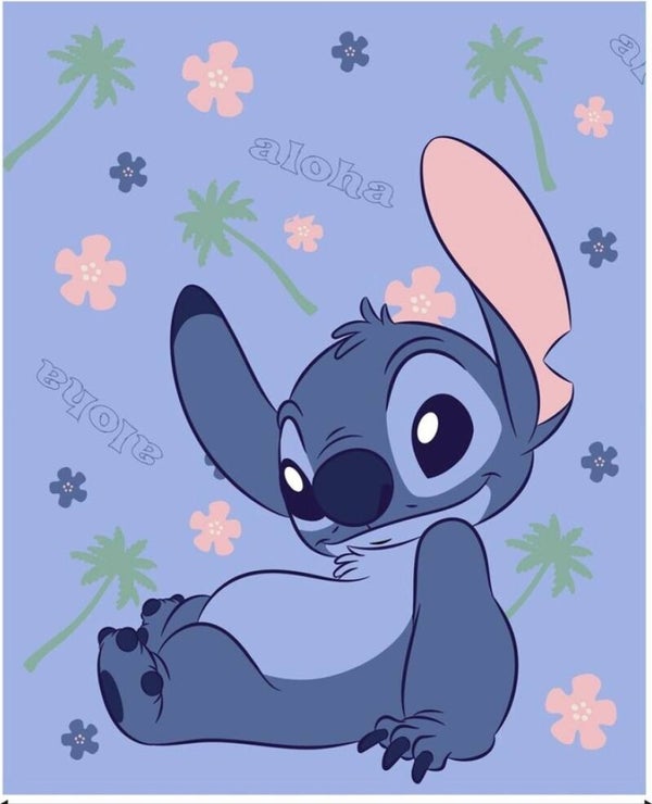 Stitch Fleece Dekentje (130x160 cm) - Disney - Aymax