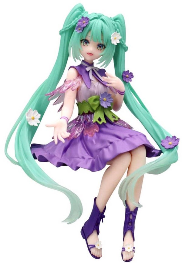 Flower Fairy Cosmos Purple Beeld - Hatsune Miku - Noodle Stopper - Furyu
