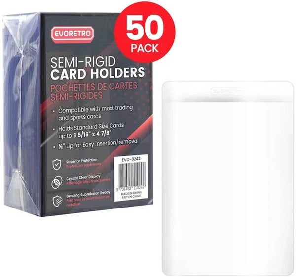 Semi-Rigid Card Holders 50 Stuks - Evoretro