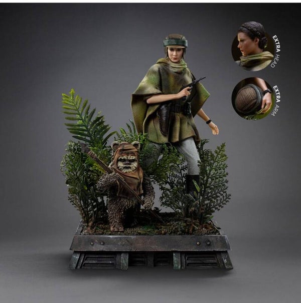 Princess Leia & Wicket 1/10 Art Scale Statue - Star Wars: Return of the Jedi - Iron Studios