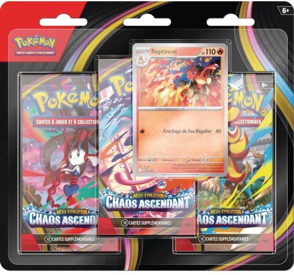 Franse Pokémon ME 04 Chaos Ascendant Blister 3 Boosters - Franstalig - Chaos Rising - The Pokémon Company International