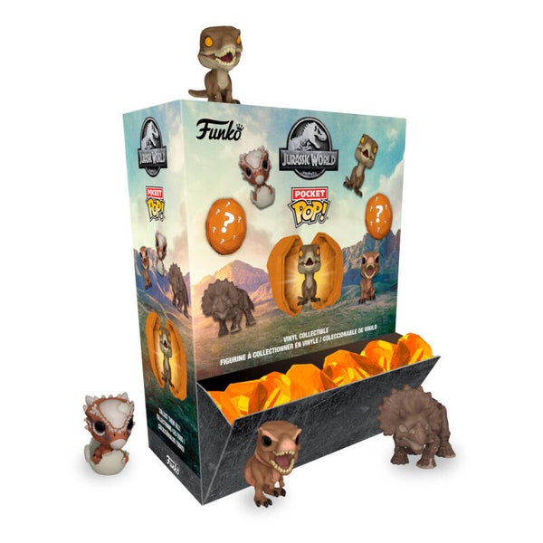 1 x Mystery Pocket Pop! Jurassic Park Amber Egg - Funko