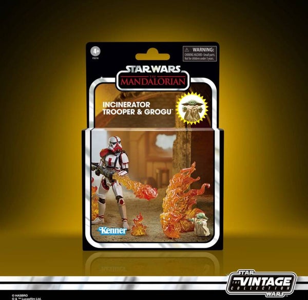 Deluxe Incinerator Trooper & Grogu - Star Wars: The Mandalorian - The Vintage Collection - Hasbro / Kenner