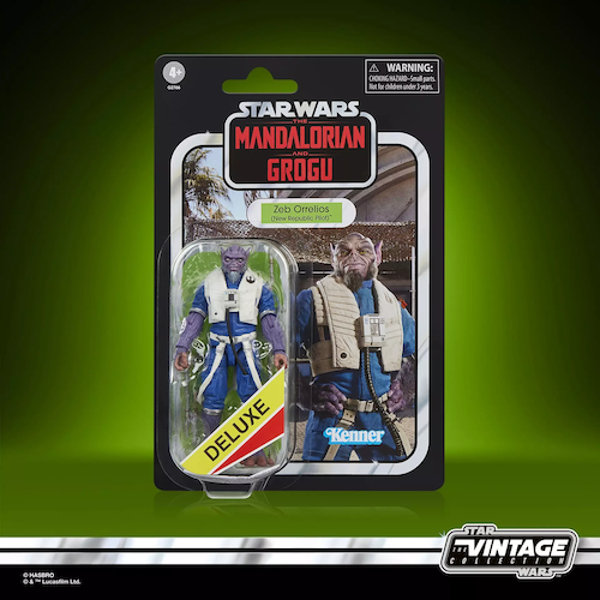 Deluxe Zeb Orrelios (New Republic Pilot) - VC400 - Star Wars: The Mandalorian and Grogu - The Vintage Collection - Hasbro / Kenner