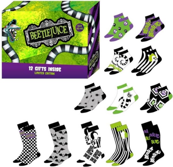 Beetlejuice 12-Pack Sokken Gift Set - Cerda