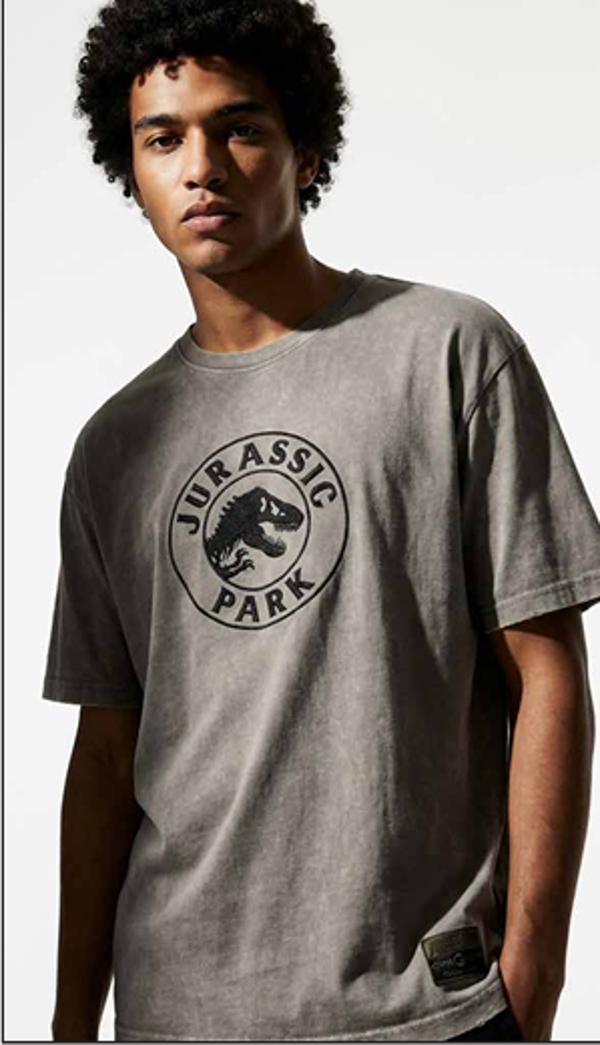 Jurassic Park Logo Oversize T-Shirt - XXL - Cotton Division