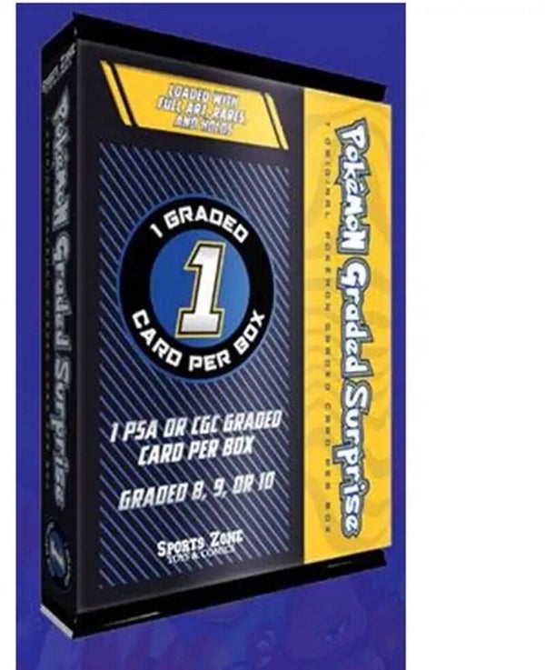 Pokémon Graded Surprise Box - 1 Mystery Graded Card - Sports Zone Toys & Comics