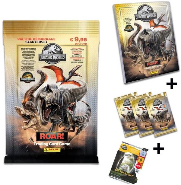Jurassic World Roar! Trading Cards Starter Set - Panini