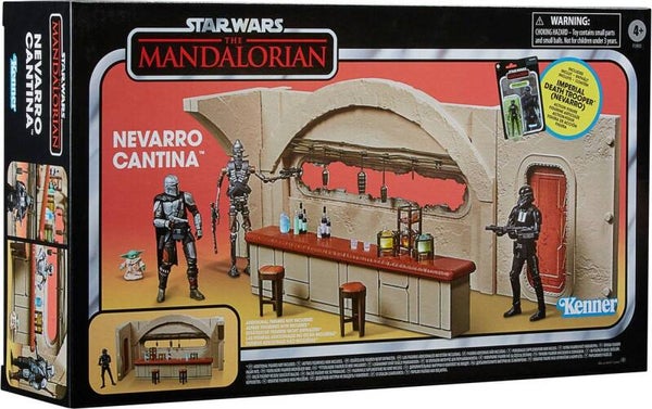 Nevarro Cantina + Imperial Death Trooper (Nevarro) - Star Wars: The Mandalorian - The Vintage Collection - Hasbro / Kenner