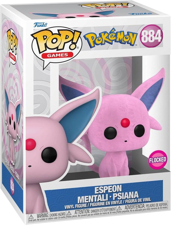 Flocked Espeon - Pokémon - 884 - Funko Pop! Games - Funko