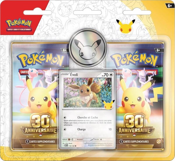 Franse Pokémon Blister 2 Boosters 30e Anniversaire - Franstalig - 30th Celebration - The Pokémon Company International