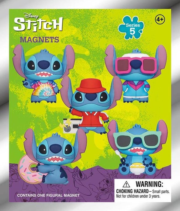 Stitch 3D Foam Magneet Mystery Zakje Series 5 - Disney - Monogram