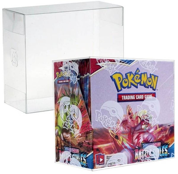 5 Clear Plastic Protectors voor Pokémon TCG Booster Box - Evoretro